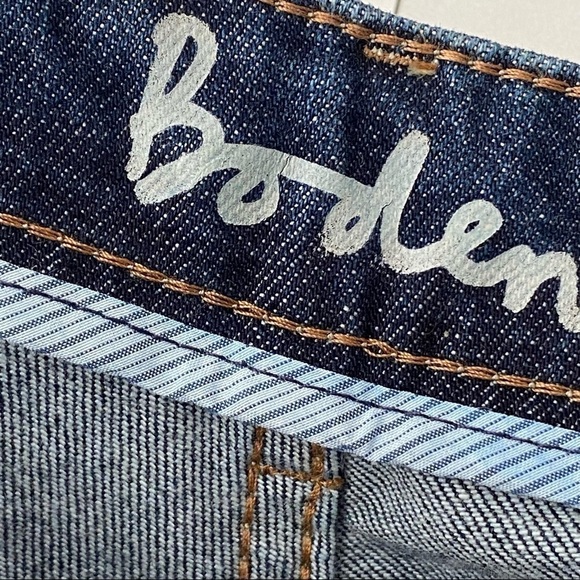 Boden Blue Denim Skinny Ankle Skimmer Mid-Rise Jeans, size 8L - Picture 11 of 15